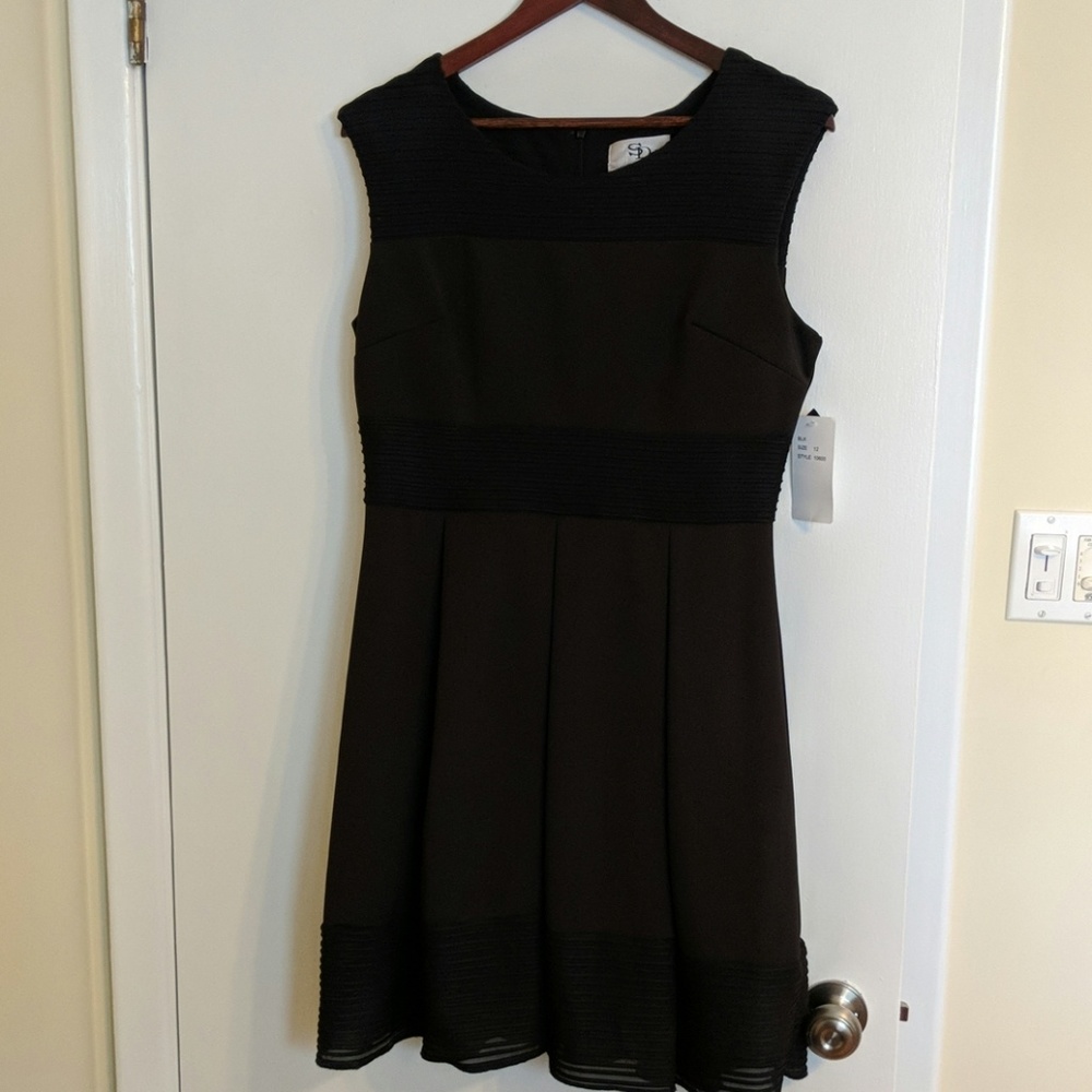 NEW W/ TAGS SD Collection Black Dress Size 12